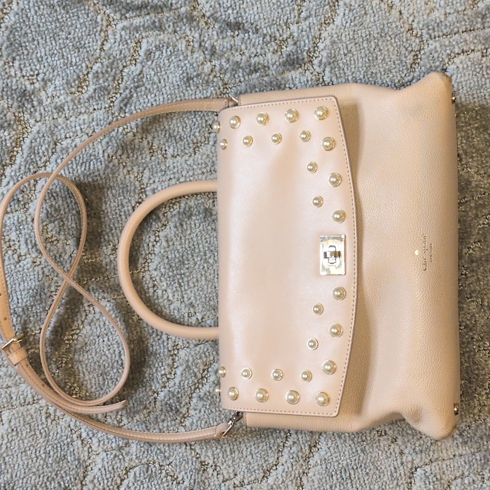 Kate Spade Blush Pink Studded Satchel